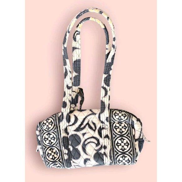 Vera Bradley Night & Day Retired Pattern Small Duffle Bag lots of pockets Purse - Picture 3 of 14